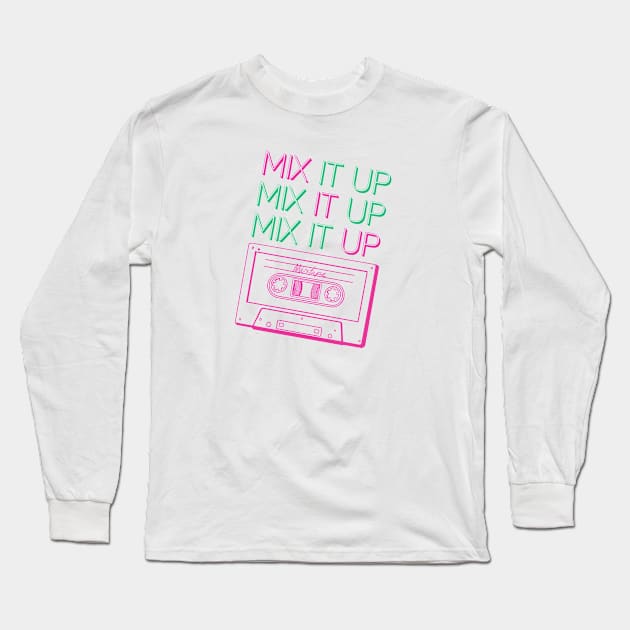 Mix It Up Long Sleeve T-Shirt by Cloud Eight Design